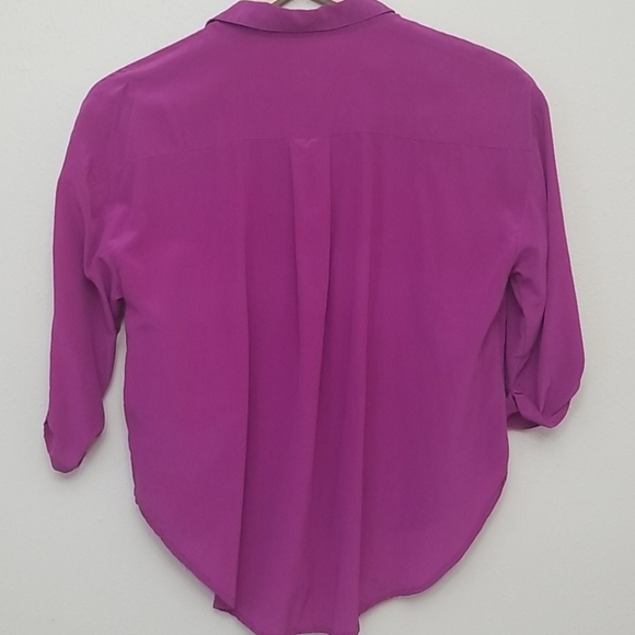 Anthropologie Maeve Mairead Silk Blouse XSP - Picture 2 of 6